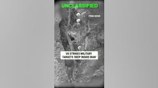 US forces shown 'striking military targets deep inside Iran'