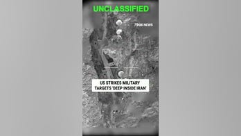 US forces shown 'striking military targets deep inside Iran'