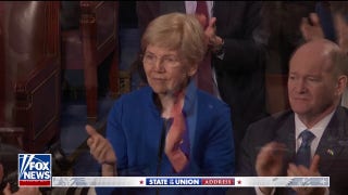 Elizabeth Warren applauds Trump comment during State of the Union