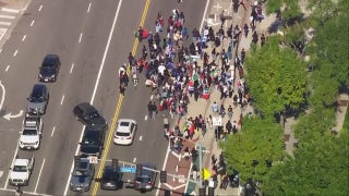 Anti-ICE protesters 'fight' with federal agents in downtown Los Angeles