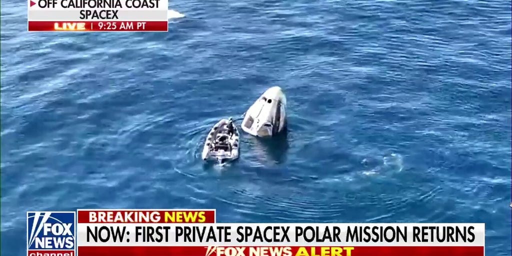 First private SpaceX polar mission returns to Earth, lands off California coast