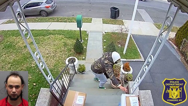 NYC man arrested for attempting to flee on foot after stealing packages from porch