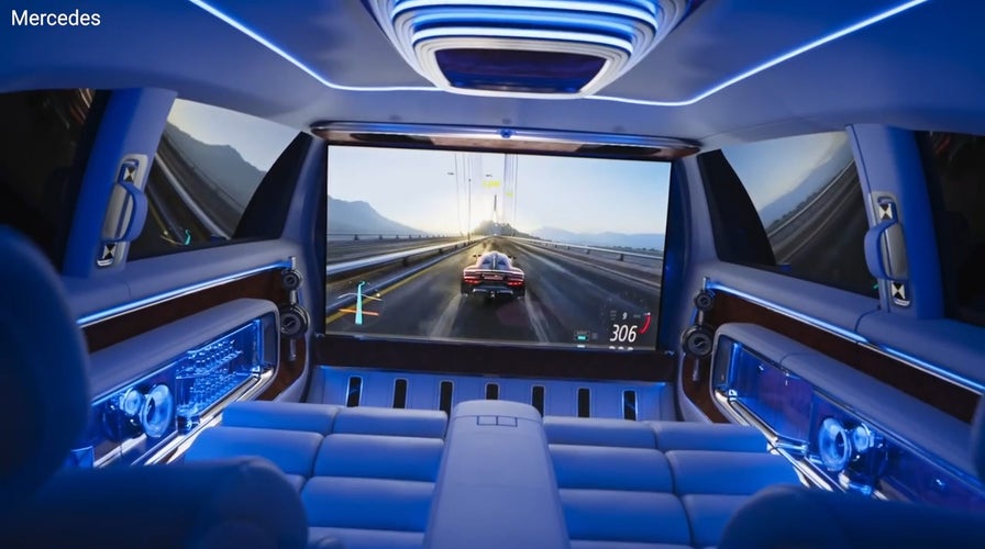 'CyberGuy': Luxury Mercedes electric van with 65-inch screen, 42 speakers