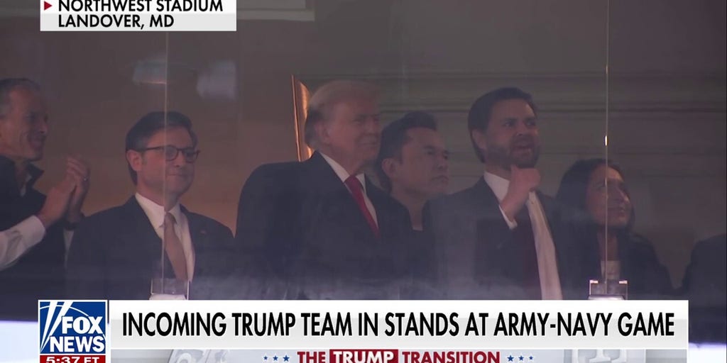 Musk, Hegseth, DeSantis, Vance join Trump's entourage at Army-Navy game