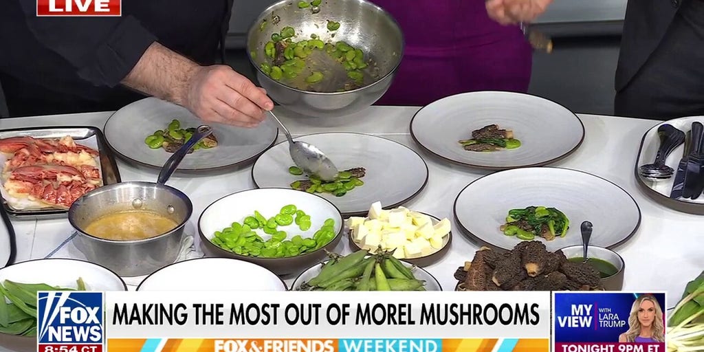 NYC chef shares how to make morel mushrooms with poached lobster