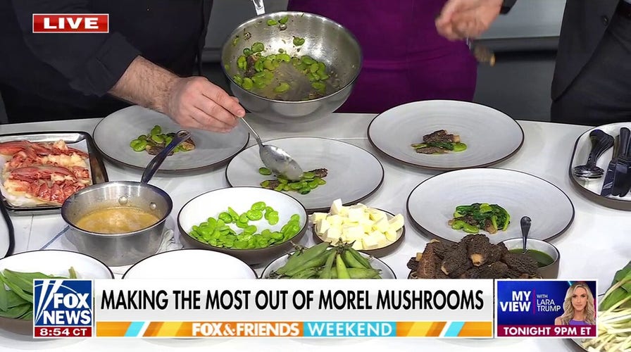 NYC chef shares how to make morel mushrooms with poached lobster