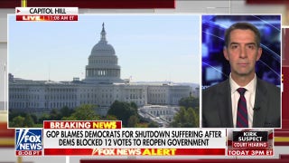 Sen. Cotton urges Democrats to ‘come to their senses,’ end government shutdown