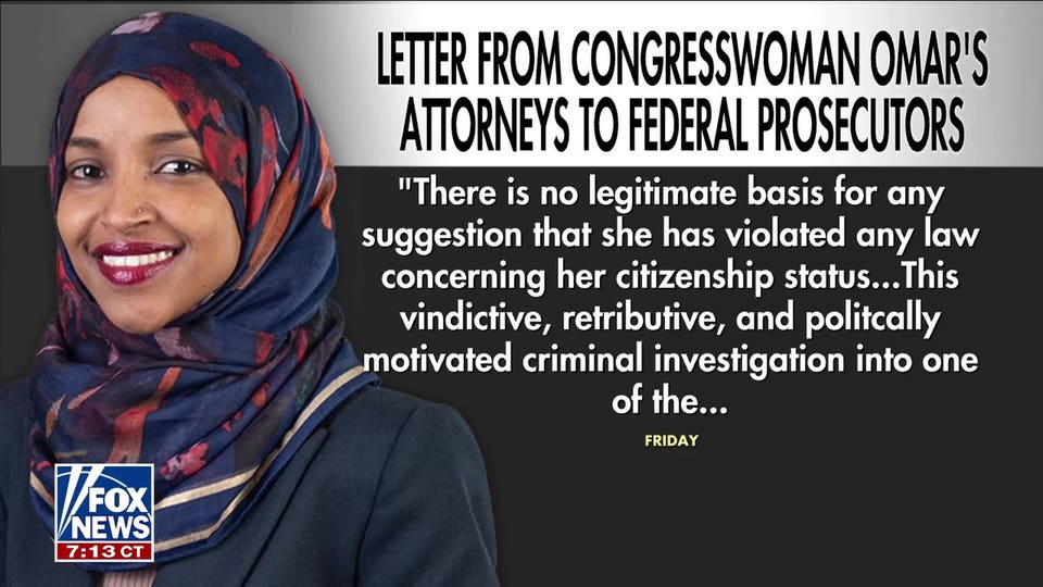 Ilhan Omar challenges federal immigration investigations