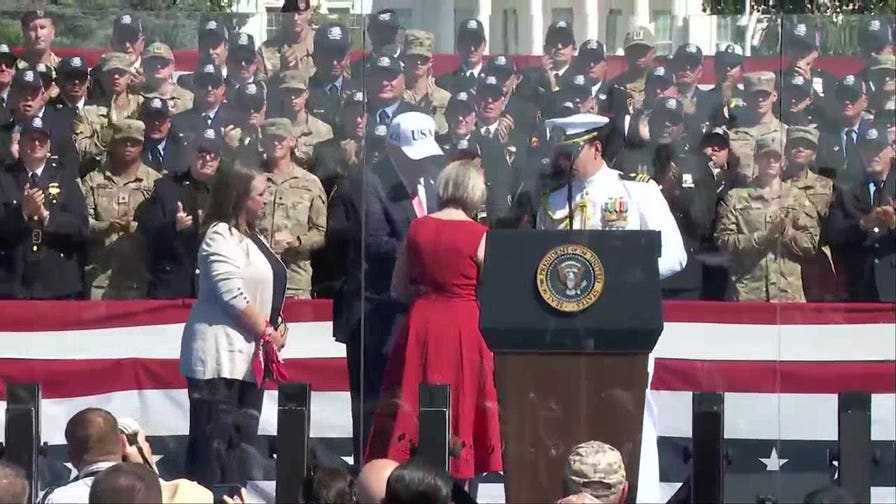 Trump awards 'man in the red bandana' who saved lives on 9/11 with Presidential Medal of Freedom