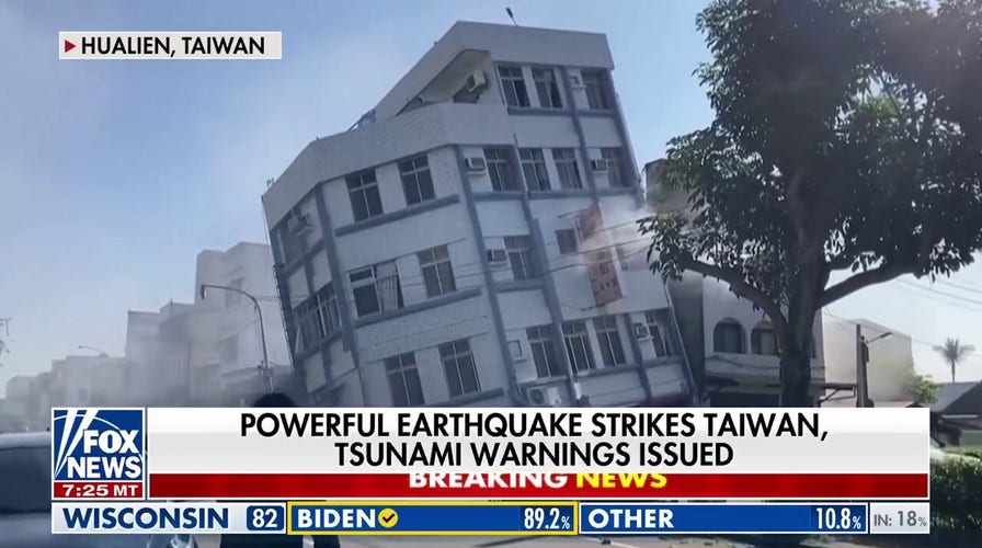 Major earthquake strikes Taiwan as Tsunami fears rise
