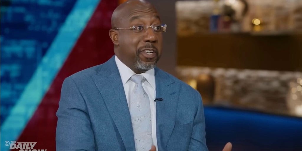 Sen. Raphael Warnock tells Jon Stewart he's not in love with politics, can separate it from faith