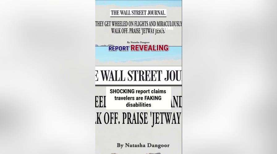 SHOCKING report claims travelers are FAKING disabilities