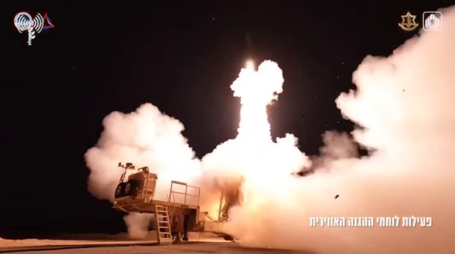 Israel's air defense systems in action