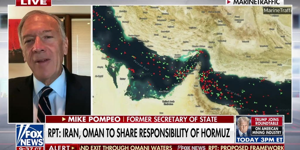 Pompeo warns allowing Iran to control Strait of Hormuz is 'unacceptable'