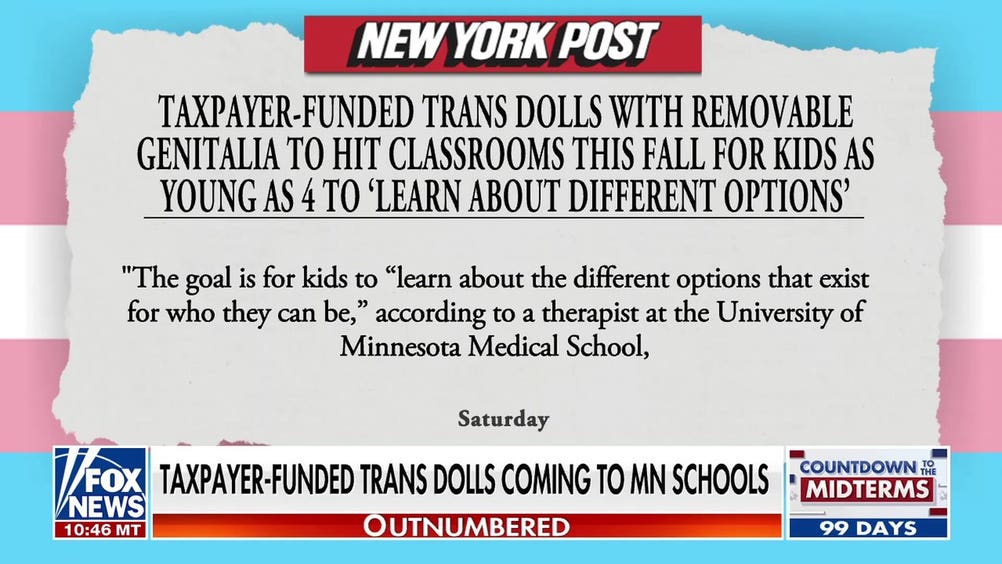 Walz-funded transgender dolls to be used in preschool classrooms