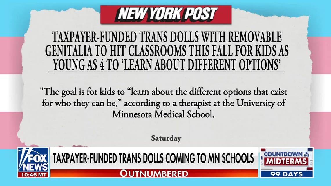 Walz-funded transgender dolls to be used in preschool classrooms