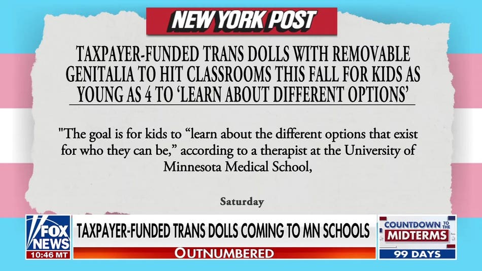 Walz-funded transgender dolls to be used in preschool classrooms