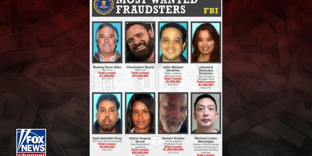 FBI exposes 'Most Wanted Fraudsters' list identifying multi-million dollar criminals