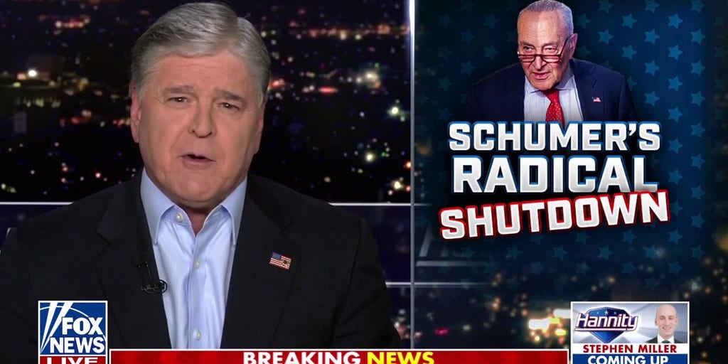 Sean Hannity: Schumer is scared to death of being primaried