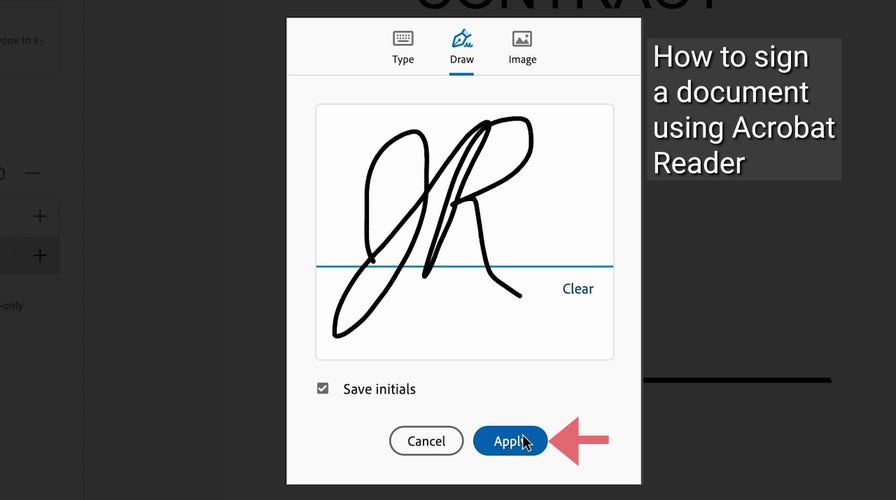 How to e-sign a document