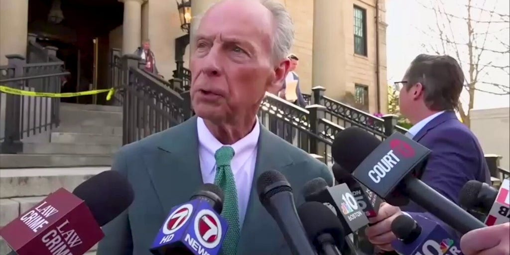 William Read speaks with reporters following the second day of his daughter's retrial
