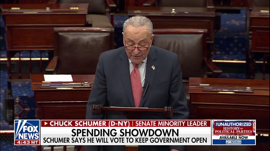Senate Minority Leader Chuck Schumer announces how he will vote regarding government shutdown