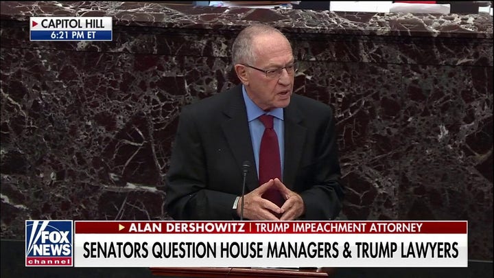 Alan Dershowitz: Current 'scholars' who call for Trump's impeachment 'got woke' since the 19th Century