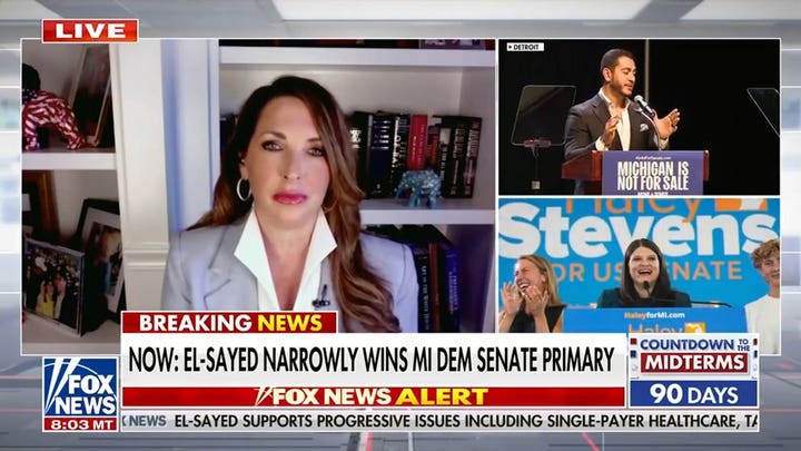 Former RNC chairwoman says El-Sayed, DSA primary victories are a 'shot on the arm' for Republicans