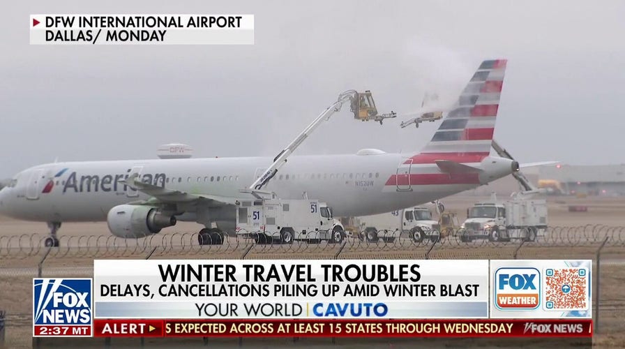 How should travelers prepare ahead for winter flight delays?