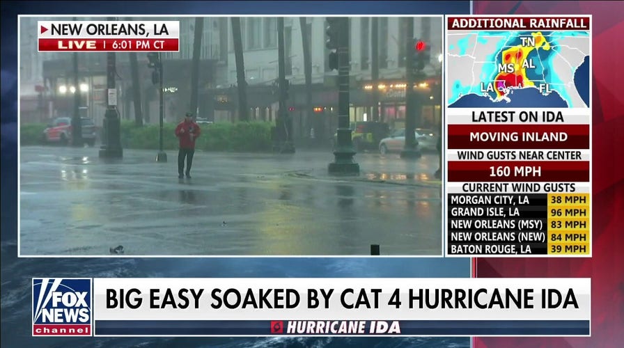 Power outages reported in New Orleans as Hurricane Ida slams southwest