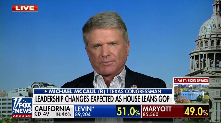 House Freedom Caucus in 'strong support' of McCarthy for speaker: Rep. Michael McCaul