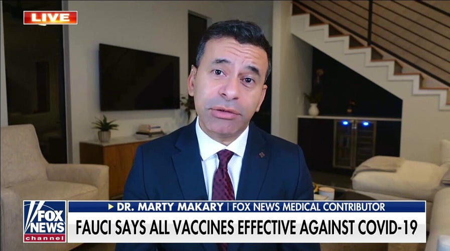 Dr. Makary not concerned a COVID variant will become resistant to vaccine