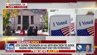 Virginia governor reacts to judge's ruling stopping state from removing citizens from voter rolls - Fox News