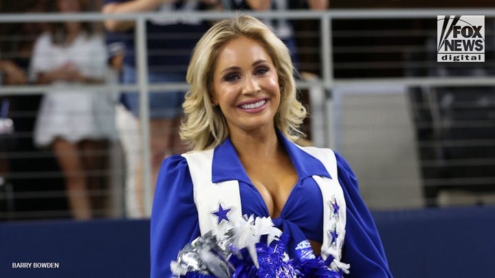 Dallas Cowboys cheerleader visits U.S. troops in South Korea