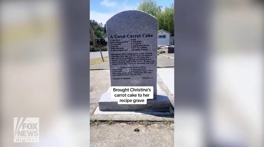 Woman makes recipes found on gravestones across the country