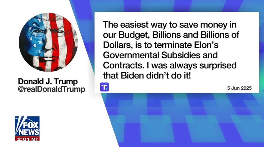 Trump and Elon's war of words