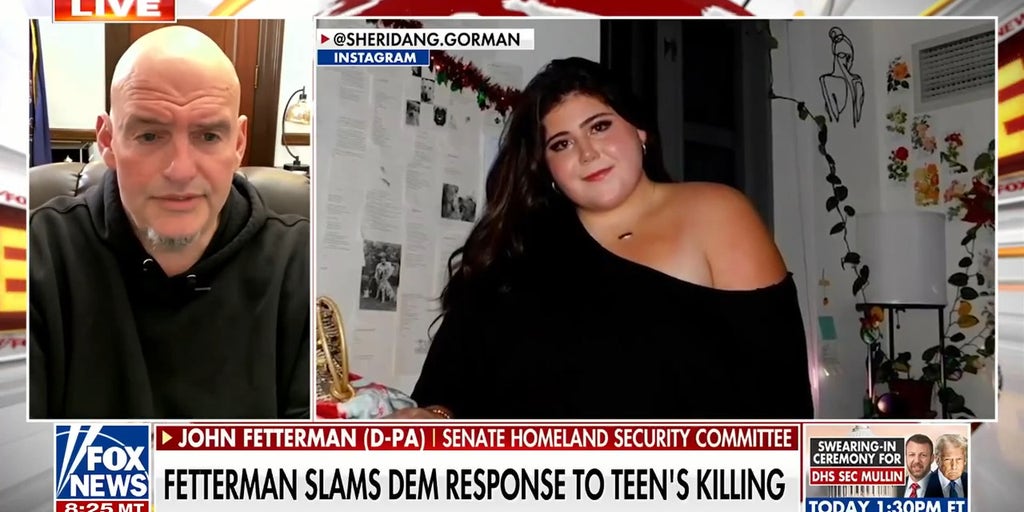 Sen Fetterman slams Dem response to teen's killing by illegal immigrant suspect