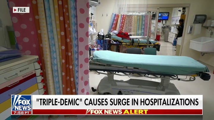 Hospitals battling 'triple-demic' as cases of flu, COVID, RSV surge