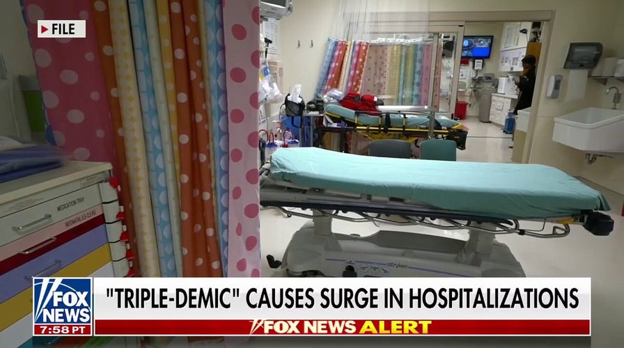 Hospitals battling 'triple-demic' as cases of flu, COVID, RSV surge