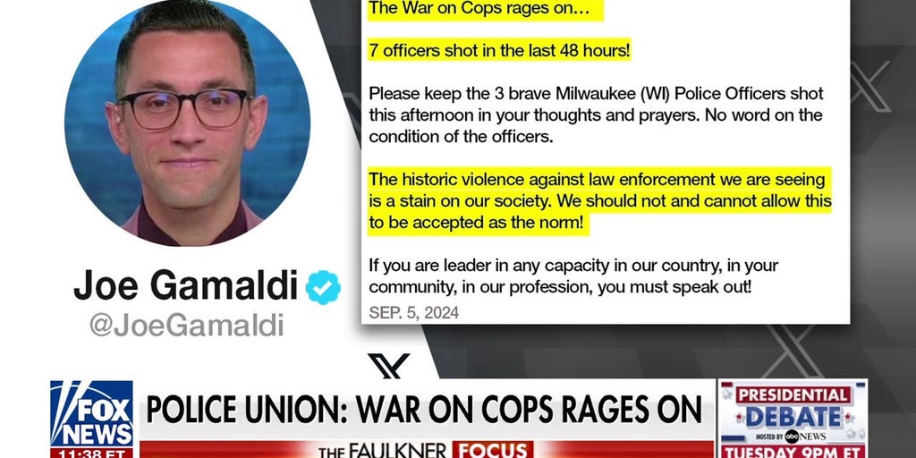 Police union chief calls on Biden, Harris to 'step up' amid violence against law enforcement