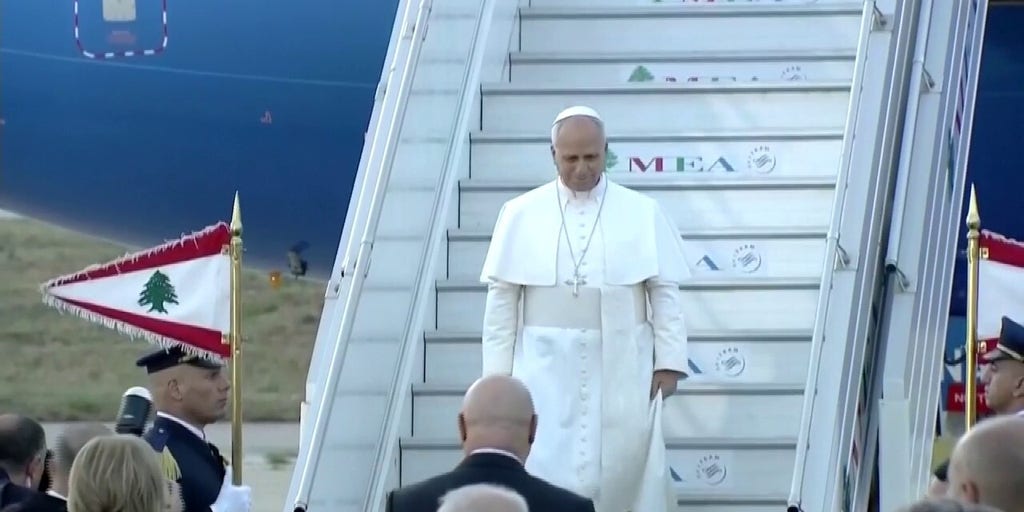 Pope Leo XIV arrives in Beirut, Lebanon