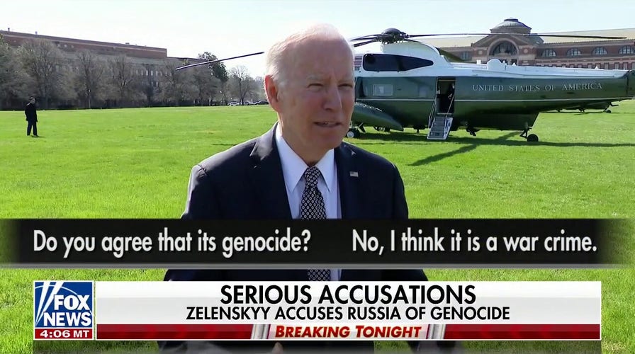 Biden urges Putin war crime trial over Ukraine civilian killings