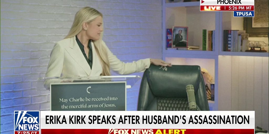 Charlie Kirk's widow makes first public comments since his assassination: 'The movement my husband built will not die'