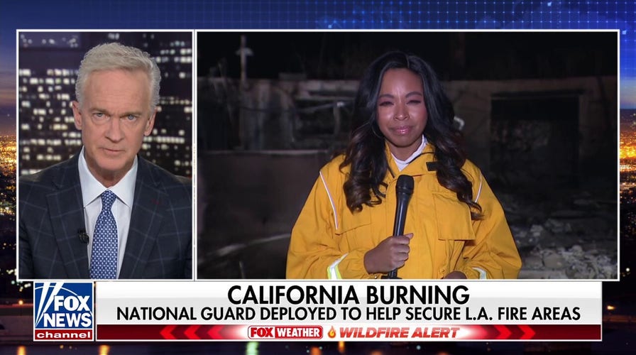 National Guard working round the clock to help fire devastated areas in CA