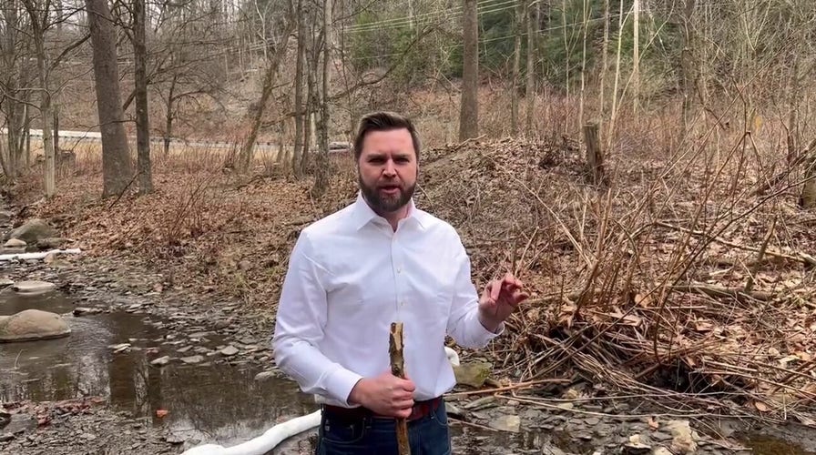 Sen. Vance takes video at creek in East Palestine, Ohio: ‘This is disgusting’