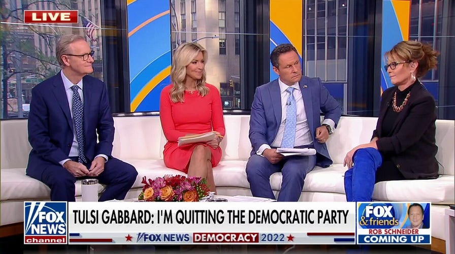 Sarah Palin touts 'independent' Tulsi Gabbard for leaving Democratic Party: 'Spine has strengthened'