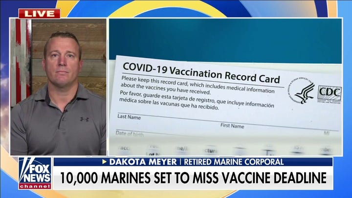Retired colonel says 10,000 marines set to miss vaccine deadline due by Biden admin misinformation