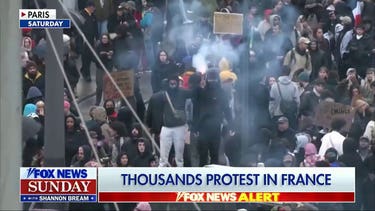 Rioters clash with police as demonstrations spread across Europe