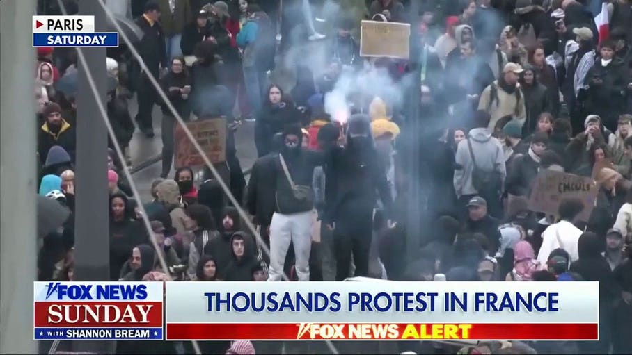 Rioters clash with police as demonstrations spread across Europe