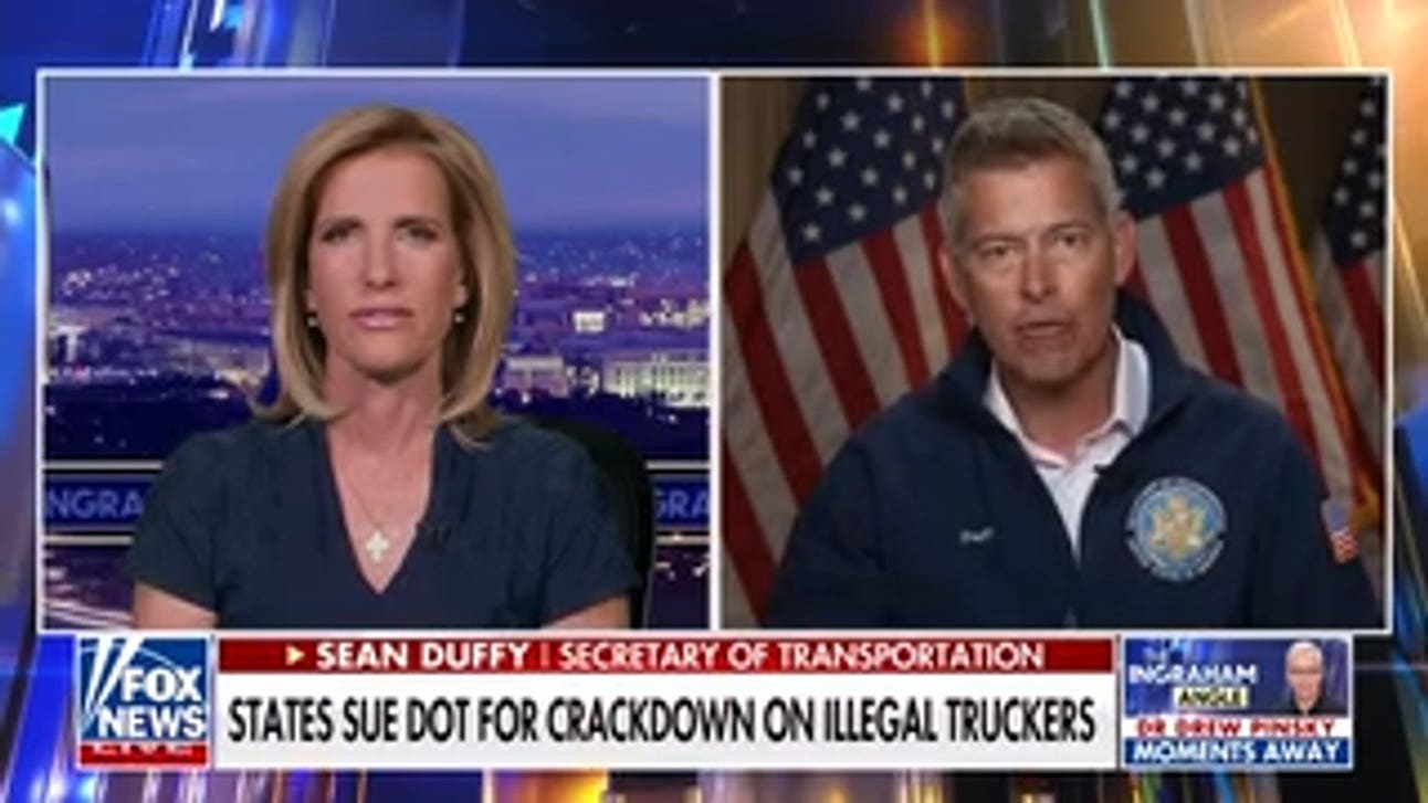 Sean Duffy outraged after multiple blue states sue DOT over illegal migrant trucker crackdown
